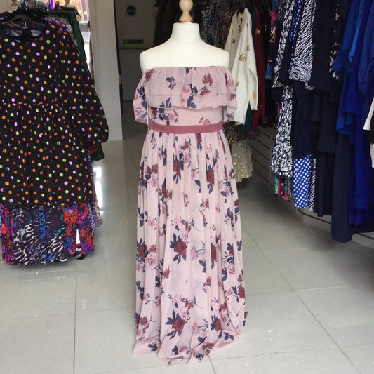Anaya Pink Bardot Floral Dress