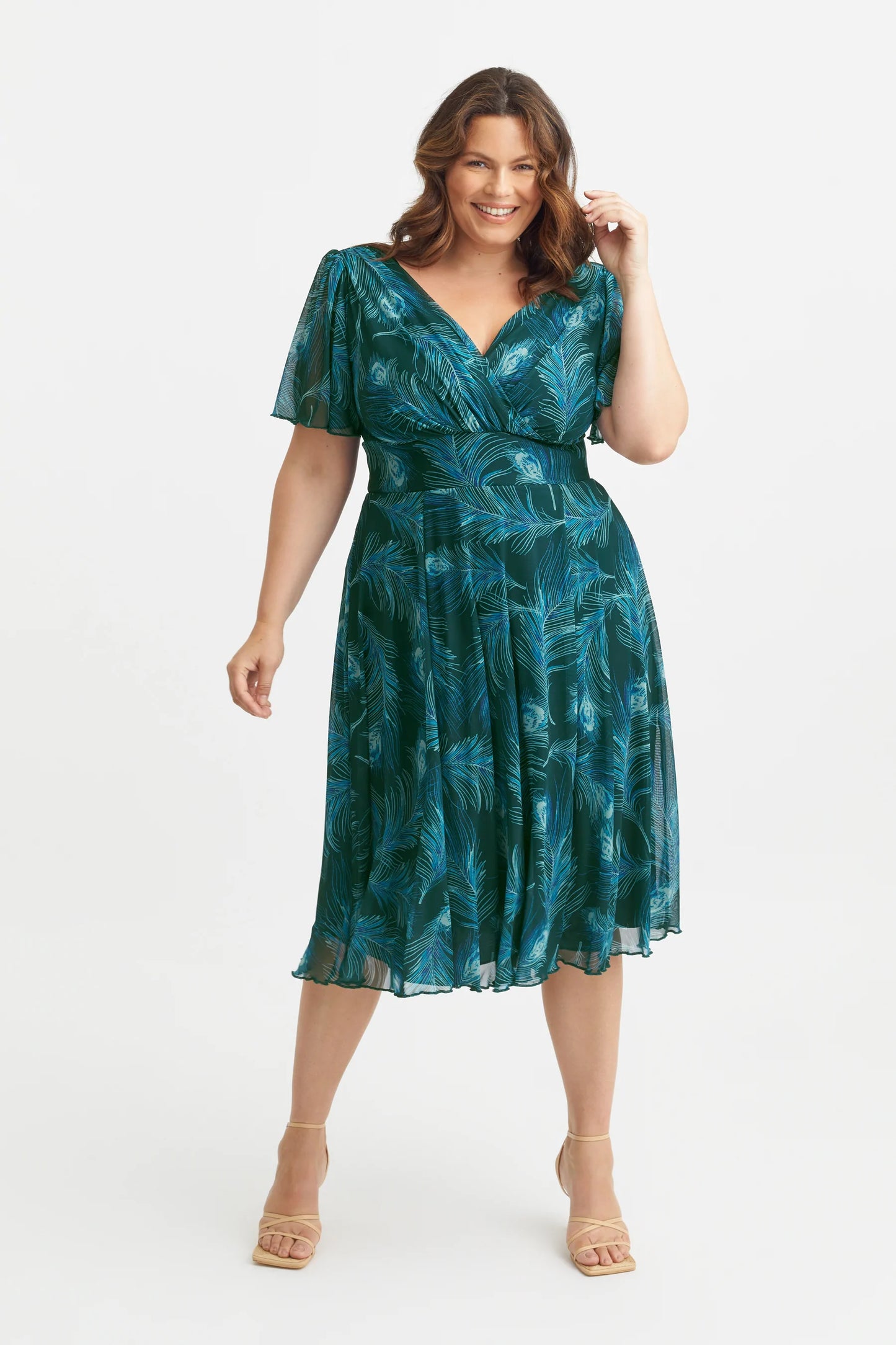 Scarlett & Jo Victoria Peacock Dress