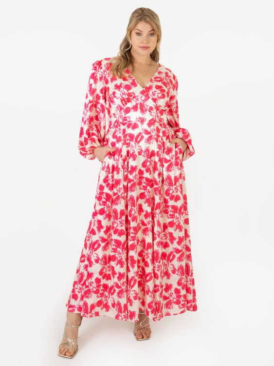 Lovedrobe Long Sleeve Floral Maxi Dress